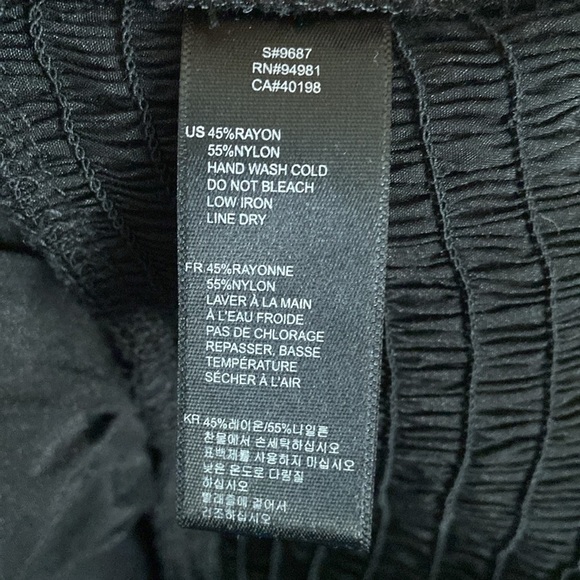 Twentyone Black Strapless Ruffle Smocked Jumpsuit Size Medium - Picture 7 of 7